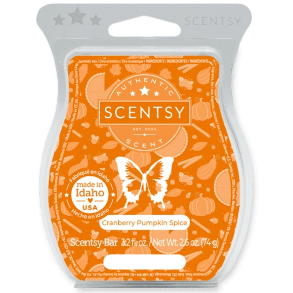 NIB scentsy wax bar Cranberry Pumpkin Spice